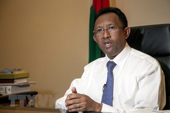 Ứng cử viên Tổng thống Madagascar Hery Rajaonarimampianina. (Nguồn: AFP/TTXVN)