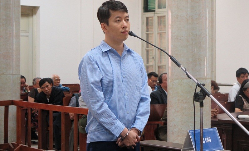 Bị cáo Trịnh Anh Minh tại tòa