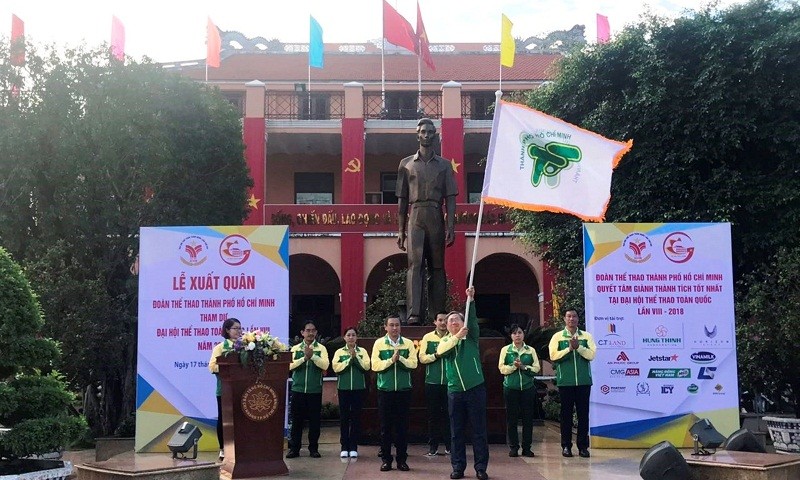 Lễ xuất quân của Đoàn thể thao TP Hồ Chí Minh tham dự Đại hội thể thao toàn quốc