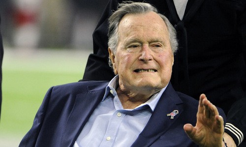 Cựu tổng thống George H.W. Bush trong một sự kiện đầu năm 2017. Ảnh: Reuters