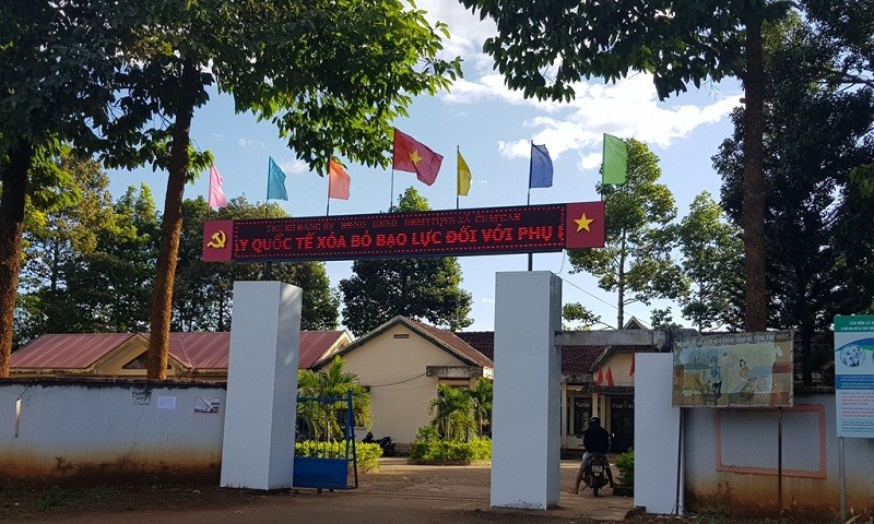 Trụ sở UBND xã Cư M’Gar, nơi bà Phạm Thị Tiềm công tác