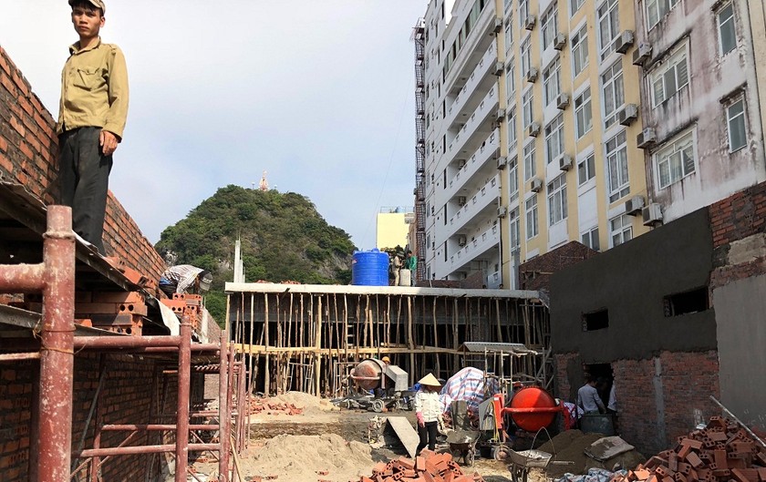 Hiện trạng công trình xây dựng của ông Nguyễn Văn Trung.