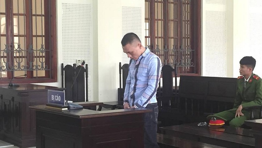 Bị cáo Lê Ngọc Tuấn tại phiên tòa