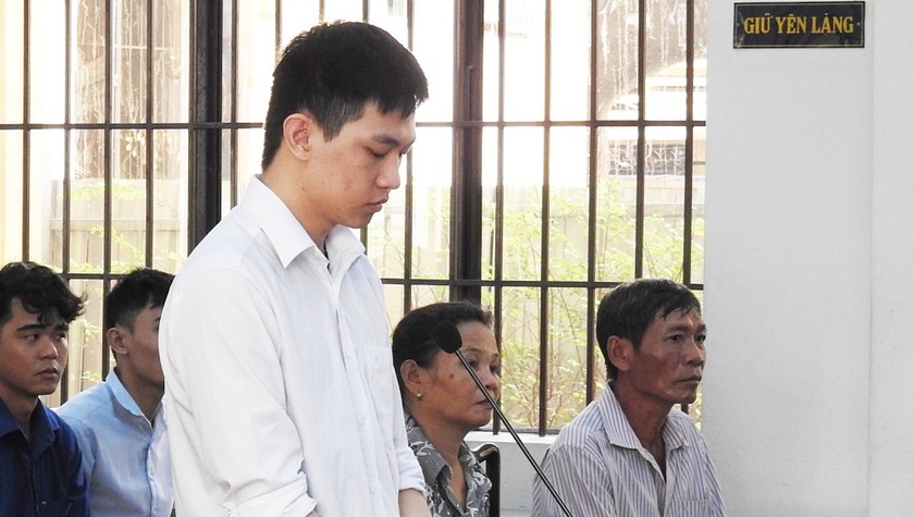 Bị cáo Minh tại phiên xét xử sơ thẩm