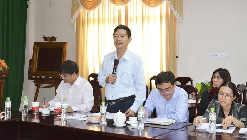 Ông Nguyễn Minh Toại, Giám đốc Sở Công Thương TP Cần Thơ phát biểu tại buổi làm việc