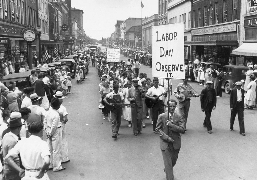 Diễu hành Ngày Lao động ở Mỹ những năm 1930