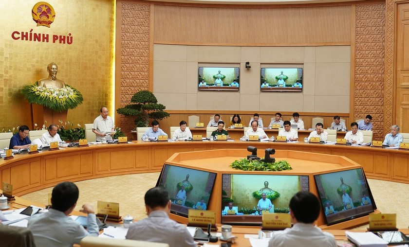 Phiên họp Chính phủ thường kỳ tháng 5. Ảnh: VGP/Quang Hiếu