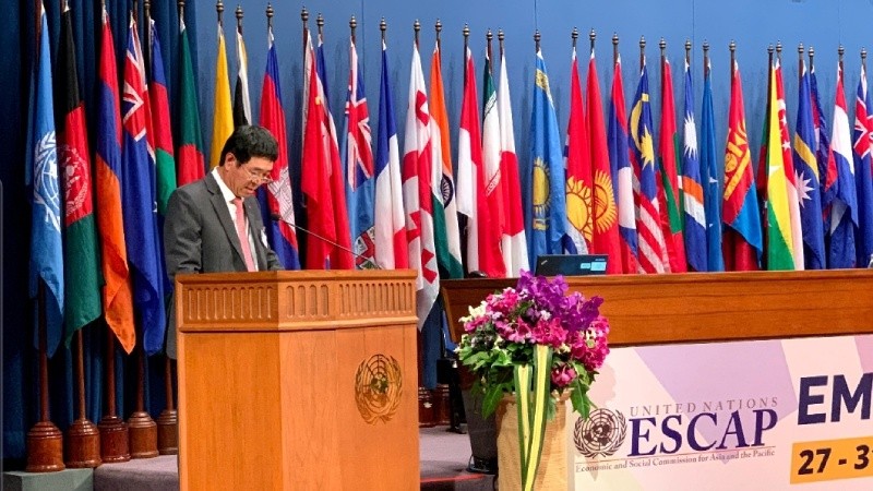 Đại sứ  Nguyễn Hải Bằng phát biểu tại ESCAP 2