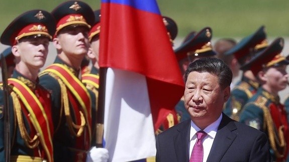 Chủ tịch Trung Quốc Tập Cận Bình thăm Nga. Ảnh: TASS/QĐND