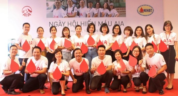 200 Đại lý và nhân viên AIA Việt Nam tham gia hiến máu nhân đạo