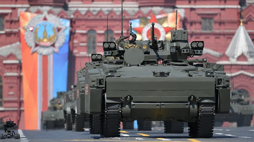 Khí tài của Nga tại lễ diễu binh mừng Ngày Chiến thắng hồi tháng 5 vừa qua