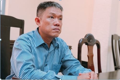 Họa sĩ Lê Linh trong một phiên xử. (Hình: Vnexpress.net)