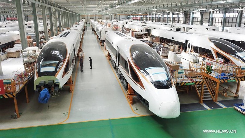 Trung Quốc đã chế tạo tàu cao tốc có tốc độ tối đa theo thiết kế lên tới 600km/h
