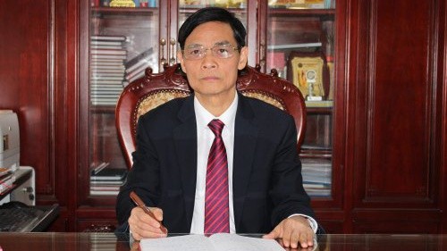 Ông Hoàng Văn Toản - Bí thư Huyện ủy Thiệu Hóa phủ nhận việc nhận tiền chạy chức. (Hình: thieuhoa.gov.vn)