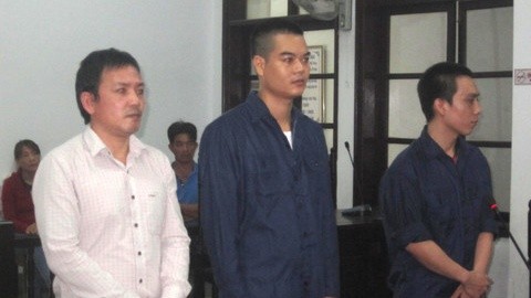 Các bị cáo tại tòa. Ảnh: congan.com.vn