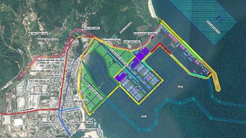 Vị trí dự kiến xây dựng cảng Liên Chiểu  
