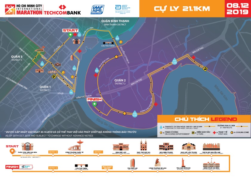 13.000 vận động viên tham gia Giải Marathon quốc tế TP.HCM - Techcombank 2019