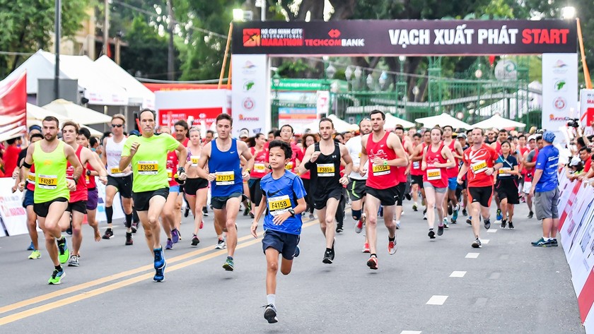 Giải chạy Marathon quốc tế TP HCM được Techcombank phối hợp Sở Du lịch TP HCM thực hiện từ năm 2017