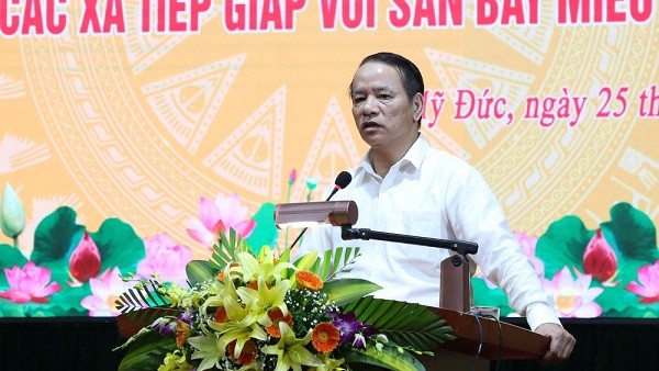 Phó Tổng Thanh tra Chính phủ Nguyễn Văn Thanh phát biểu tại cuộc đối thoại