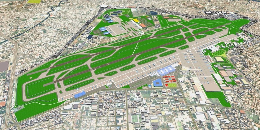Quy hoạch sân bay Tân Sơn Nhất giai đoạn 2020 và tầm nhìn đến 2030. Ảnh VNN