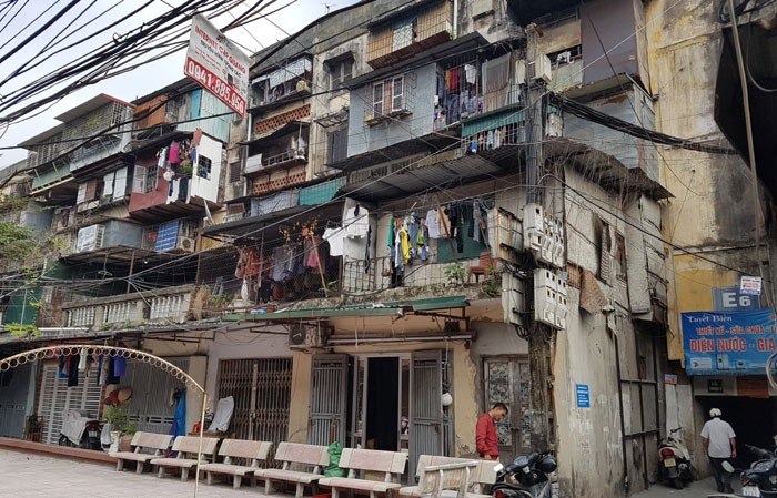 Một chung cư cũ của Hà Nội cần được cải tạo
