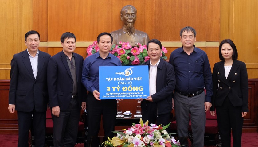 Bảo Việt ủng hộ 3 tỷ đồng cho Quỹ Phòng chống dịch Covid-19 của UBTƯ MTTQ Việt Nam