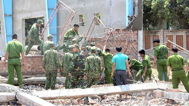 Hiện trường vụ tai nạn (Hình: vietnamnet.vn)