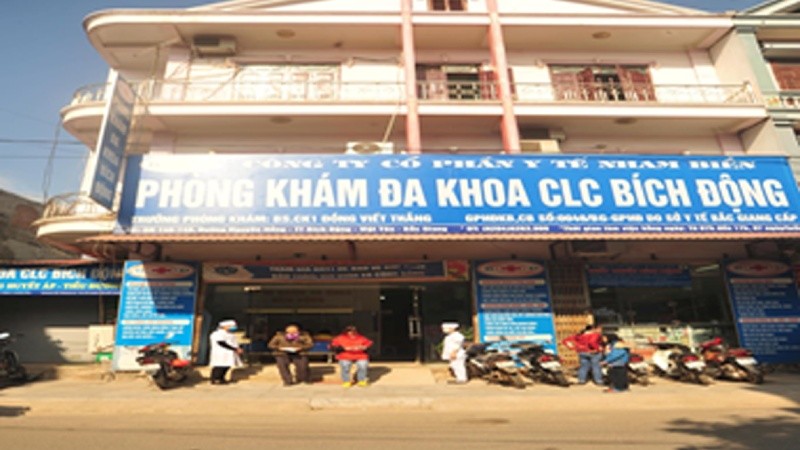 Trụ sở Phòng khám Đa khoa chất lượng cao Bích Động tại huyện Việt Yên, tỉnh Bắc Giang
