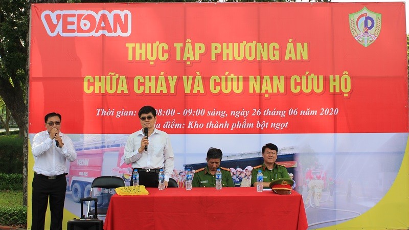 Ông Ko Chung Chih – Phó TGĐ Vedan VN phát biểu tại buổi thực tập
