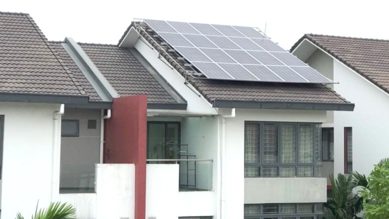 Điện mặt trời mái nhà lắp đặt ở khu đô thị Gamuda