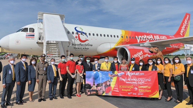 Vietjet Thái Lan khai trương đường bay Bangkok – Khon Kaen