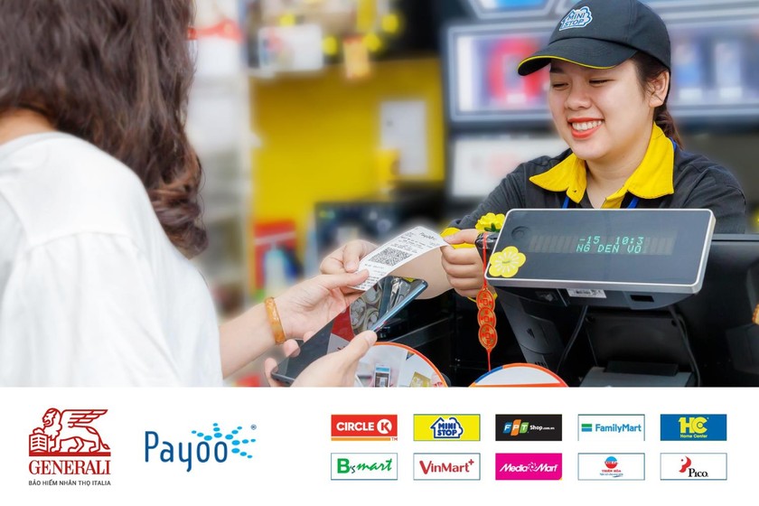 Generali nâng cao trải nghiệm thanh toán phí cho khách hàng qua ngân hàng số và hơn 7.000 cửa hàng, siêu thị
