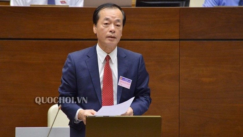 Bộ trưởng Xây dựng Phạm Hồng Hà tại một kỳ họp Quốc hội. Ảnh: Quochoi.vn