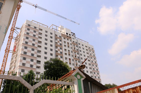 Dự án Tổ hợp nhà ở - nhà ở xã hội Tân Bình Apartment. Ảnh: Lê Phong