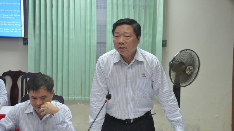 Ông Nguyễn Đức Tuyển – Giám đốc CPMB báo cáo tiến độ dự án.