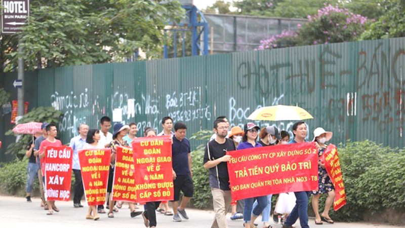 Rất nhiều chung cư tại Hà Nội đã xảy ra tranh chấp.