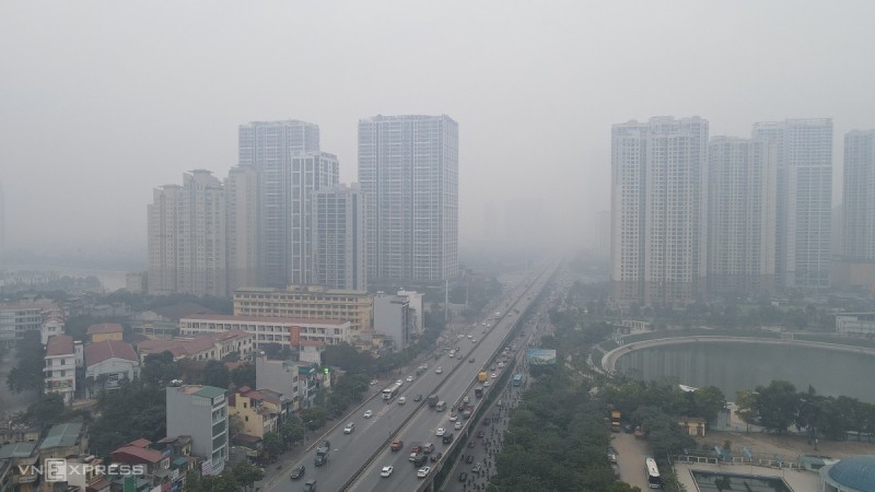 Một cảnh tượng ô nhiễm không khí tại Hà Nội.