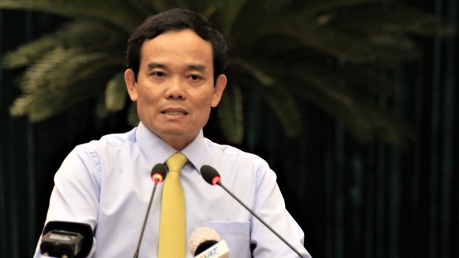Ông Trần Lưu Quang, Phó Bí thư Thường trực Thành ủy TP HCM, phát biểu tại hội nghị.