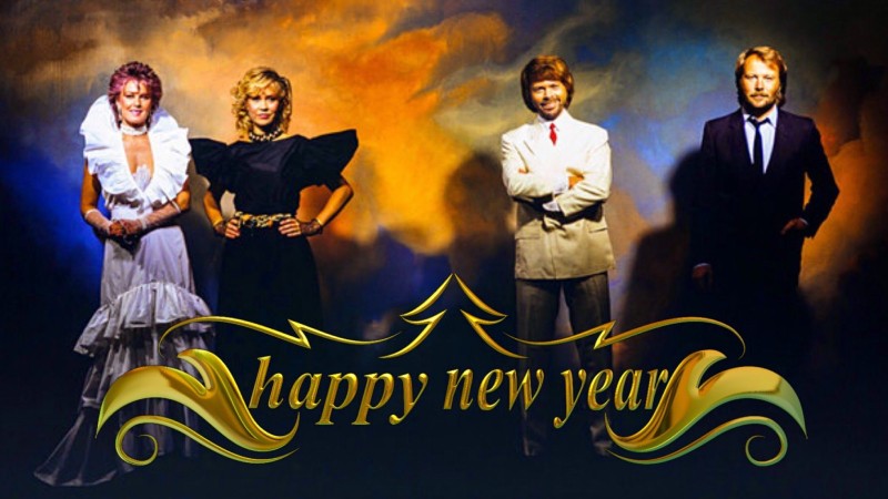 Ban nhạc ABBA thể hiện bài “Happy New Year” vào những năm 1980.