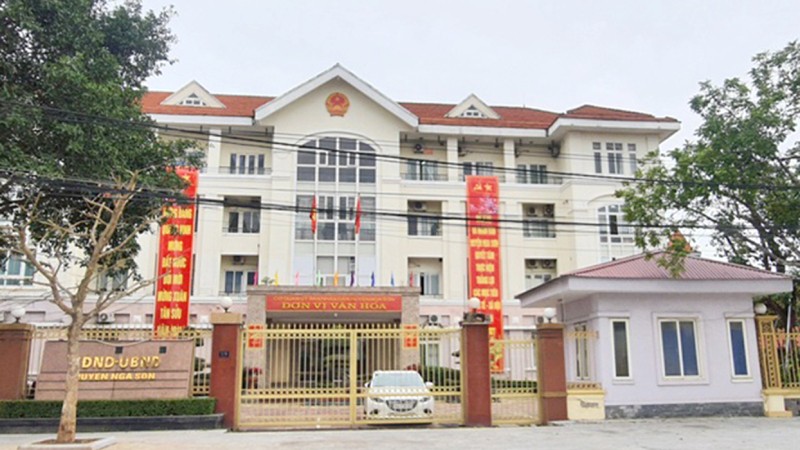 Trụ sở UBND huyện Nga Sơn.