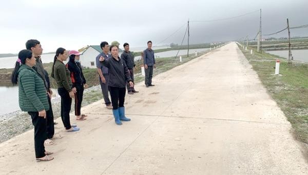 Dự án đã thực hiện xong, huyện Kim Sơn mới đưa ra phương án đền bù, hỗ trợ mới. 