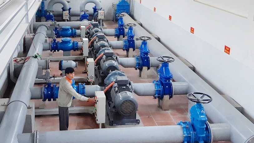 Vận hành trạm cấp nước sạch tại Công ty CP Đầu tư Xây dựng cấp thoát nước và môi trường Ba Vì.