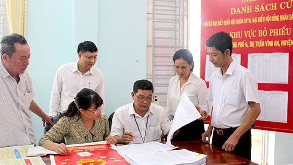 Kiểm tra công tác chuẩn bị bầu cử tại huyện Vĩnh Cửu, Đồng Nai. (Ảnh minh họa)