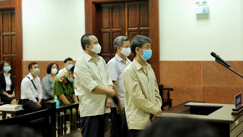 Cả ba bị cáo đều kêu oan tại phiên phúc thẩm.