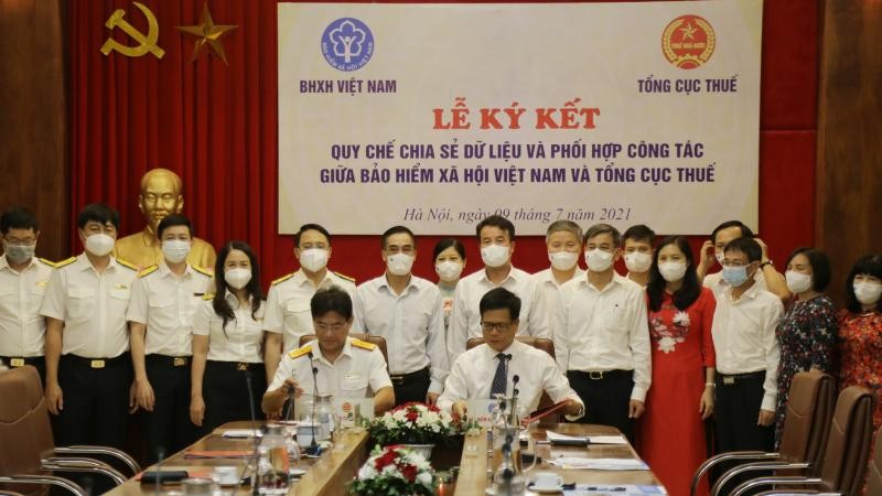 Lễ ký kết Quy chế giữa Tổng cục Thuế và BHXH Việt Nam.