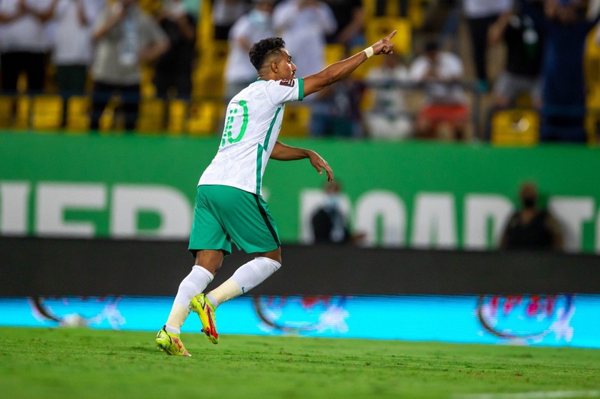 Với lợi thế hơn người, đội tuyển Saudi Arabia đã ngược dòng dành chiến thắng 3 - 1 trước đội tuyển Việt Nam. Ảnh AFC