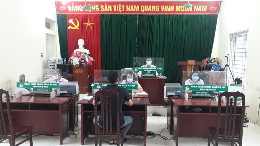 Điểm giao dịch xã ở huyện Đà Bắc, Hòa Bình.