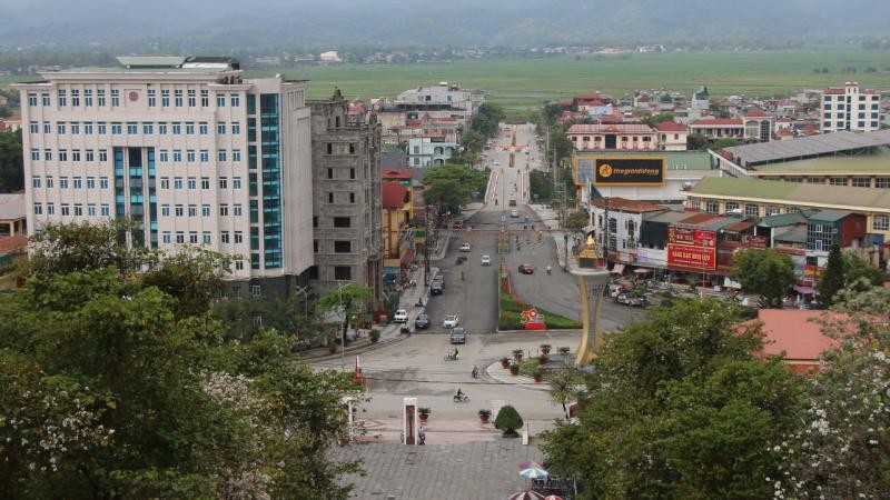 Một góc thành phố Điện Biên Phủ.