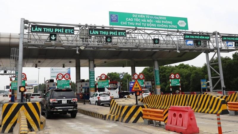 Thu phí tự động không dừng toàn tuyến cao tốc Hà Nội – Hải Phòng từ 1/6. 