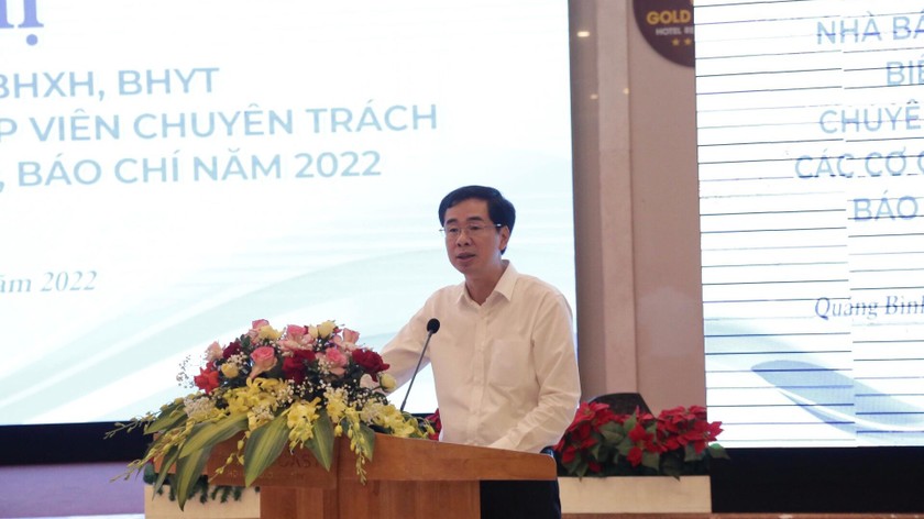 Ông Đào Việt Ánh – Phó Tổng Giám đốc BHXH Việt Nam phát biểu tại Hội nghị.